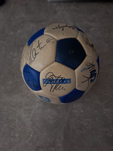 Autogrammball schalke mit - autogrammball,